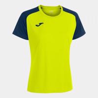 Joma Academy IV Short Sleeve T-Shirt Fluor Yellow Navy M