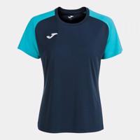 Joma Academy IV Short Sleeve T-Shirt Navy Fluor Turquoise 2XL
