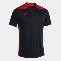 Joma Championship VI Short Sleeve T-Shirt Black Red XS