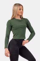 Nebbia Organic Cotton Ribbed Long Sleeve Top S