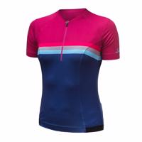 Sensor Cyklo Tour dámský dres kr.rukáv lilla stripes S