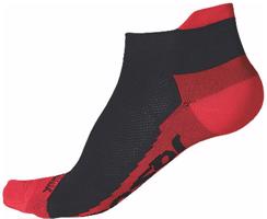 Sensor Ponožky Race Coolmax Invisible černá/červená 35-38