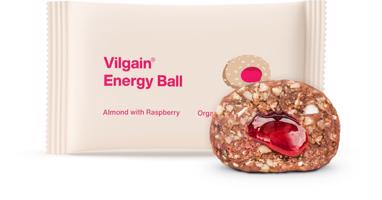 Vilgain Energy Ball BIO mandle s malinovým džemem 30 g