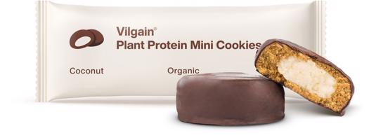 Vilgain Plant Protein Mini Cookies BIO kokos 50 g (2 x 25 g)