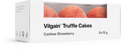 Vilgain Truffle Cakes BIO kešu a jahoda 45 g (3 x 15 g)