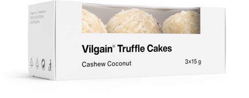 Vilgain Truffle Cakes BIO kešu a kokos 45 g (3 x 15 g)